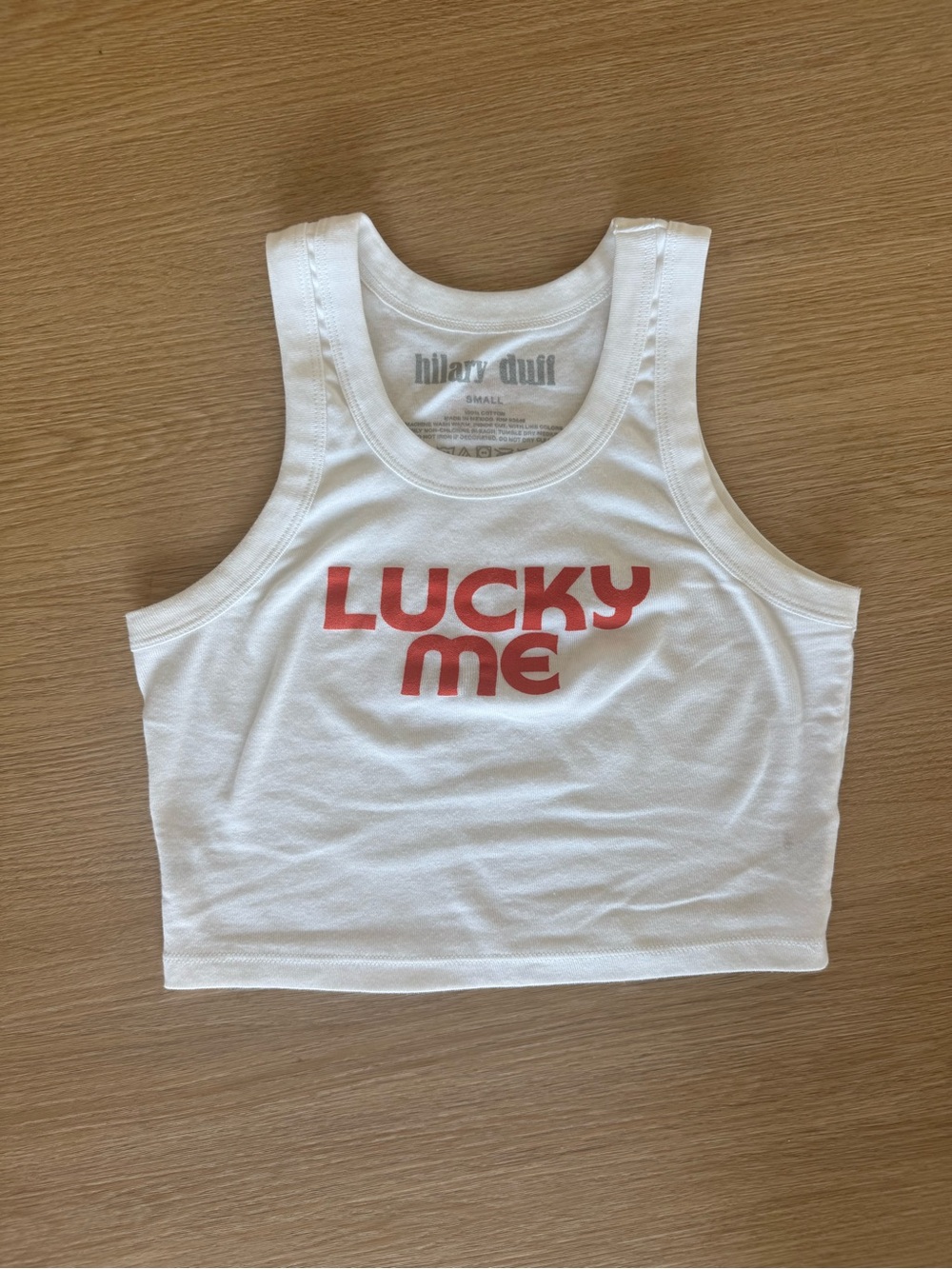 Hilary Duff “Lucky Me” Tour Exclusive Crop Tank Top | Size Small